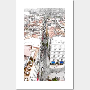 City art print of beautiful Istanbul Posters and Art